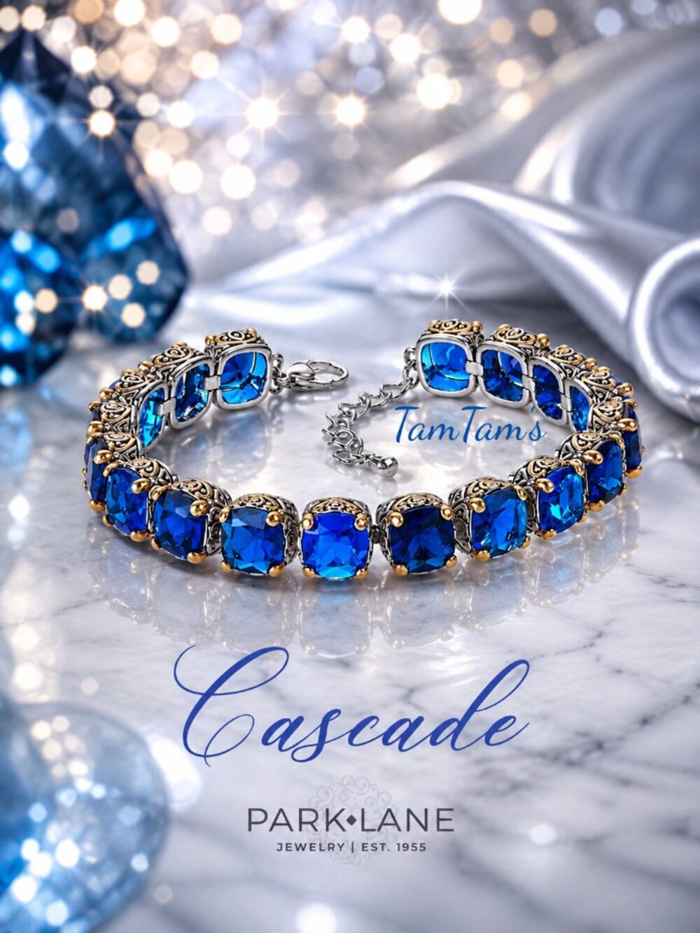 Park Lane Cascade Baby Signature Impression Tennis Bracelet